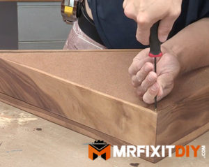 attaching backing board memorial flag case
