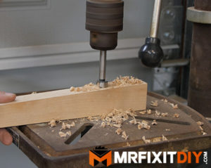 drill press drilling mortises
