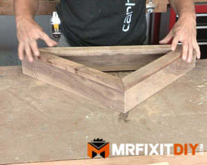 assembling face frame walnut memorial flag case