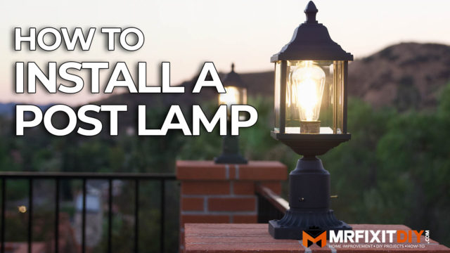 how to install a post lamp