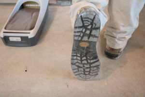 dusty work boots