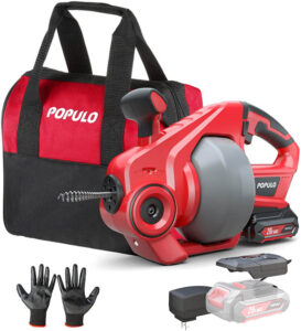 populo electric drain auger