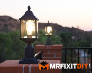 how to install a post lamp