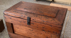 restoring 100 year old tool chest minwax