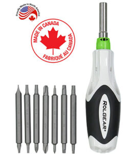 Rolgear 15-in-1 silent ratcheting screwdriver