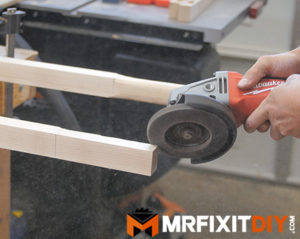 Milwaukee angle grinder flap disk grinding maple