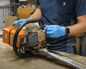 spring lawn care tips tune up your tools chainsaw sharpening