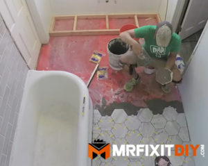 how to tile a bathroom floor